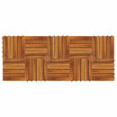 Terrasse Flise 10 pcs Brun 30 x 30 cm Akacietræ
