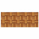 Terrasse Flise 10 pcs Brun 30 x 30 cm Akacietræ
