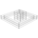 gabion-plantekasse galvaniseret stål 120 x 120 x 20 cm