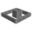 gabion-plantekasse galvaniseret stål 120 x 120 x 20 cm
