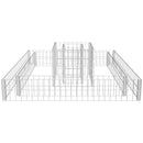 gabion-plantekasse galvaniseret stål 120 x 120 x 20 cm