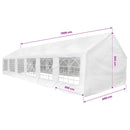 | Teltstof uden ramme | Hvid 12 x 6 m PE
