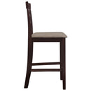 barstole 2 stk. stof brun