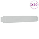 fleksibel bedkant 10 stk. 100x14 cm galvaniseret stål