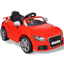 Audi TT RS Sit Bil for børn med hvid fjernbetjening Rød