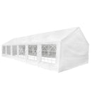 festtelt 12 x 6 m hvidt