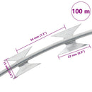 BTO-22 Concertina pigtråd 100 m galvaniseret stål