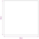 5 Bordduge Hvid 100 x 100 cm//