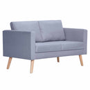 sofa 2-pers. stof lysegrå