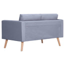 sofa 2-pers. stof lysegrå