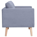 sofa 3-pers. stof lysegrå