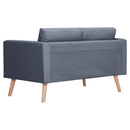 sofa 2-pers. stof mørkegrå