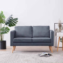 sofa 2-pers. stof mørkegrå