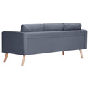 sofa 3-pers. sofa stof mørkegrå