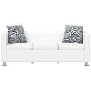 sofa 3-pers. kunstlæder hvid