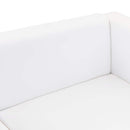 sofa 3-pers. kunstlæder hvid