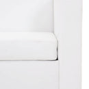 sofa 3-pers. kunstlæder hvid
