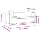 sofa 3-pers. kunstlæder hvid