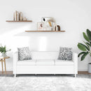 sofa 3-pers. kunstlæder hvid