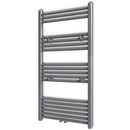 håndklæderadiator 600x1160 mm centralvarme lige grå