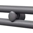 håndklæderadiator 600x1160 mm centralvarme lige grå