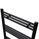 håndklæderadiator 480x480 mm centralvarme lige sort