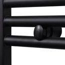 håndklæderadiator 480x480 mm centralvarme lige sort
