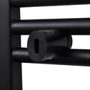 håndklæderadiator 480x480 mm centralvarme lige sort