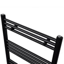 håndklæderadiator 600x1160 mm centralvarme lige sort