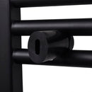 håndklæderadiator 480x480 mm centralvarme buet sort