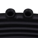 håndklæderadiator 480x480 mm centralvarme buet sort