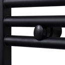 håndklæderadiator 500x764 mm centralvarme buet sort
