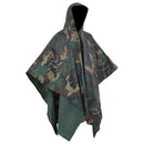 Vandtæt army-regnponcho til camping/vandreture camouflage