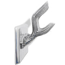 Knagerække/hatte-/slipseholder i aluminium sølv