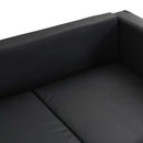 sofasæt 3-pers. og 2-pers. kunstlæder sort