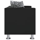 sofasæt 3-pers. og 2-pers. sofa m. lænestol kunstlæder sort