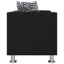 sofasæt 3-pers. og 2-pers. sofa m. lænestol kunstlæder sort