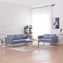sofasæt 2-pers. og 3-pers. sofa stof lysegrå