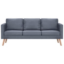 sofasæt 2-pers. og 3-pers. sofa stof mørkegrå