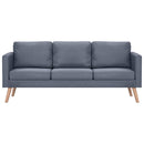sofasæt 2-pers. og 3-pers. sofa stof mørkegrå
