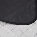 dobbeltsidet quiltet sengetæppe 220x240 cm sort/hvid
