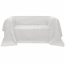 sofabetræk 270x350 cm mikroruskind cremefarvet