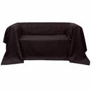 Sofaovertræk i micro-suede, brun, 210 x 280 cm