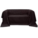 Sofaovertræk i micro-suede, brun, 270 x 350 cm
