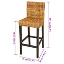 barstole 2 stk. abaca