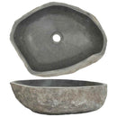 håndvask (45-53)x(34-41) cm oval flodsten