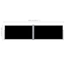 sammenrullelig sidemarkise 160x600 cm sort