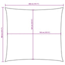 solsejl Oxford-stof firkantet 3,6 x 3,6 m terracotta