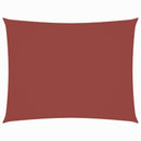 solsejl Oxfordstof rektangulær 2 x 4 m terracotta