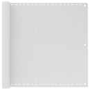 Balkonafskærmning HDPE 90x600 cm hvid